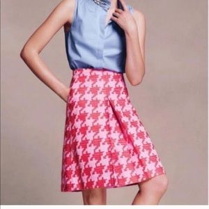 J Crew Pixelated Houndstooth Skirt